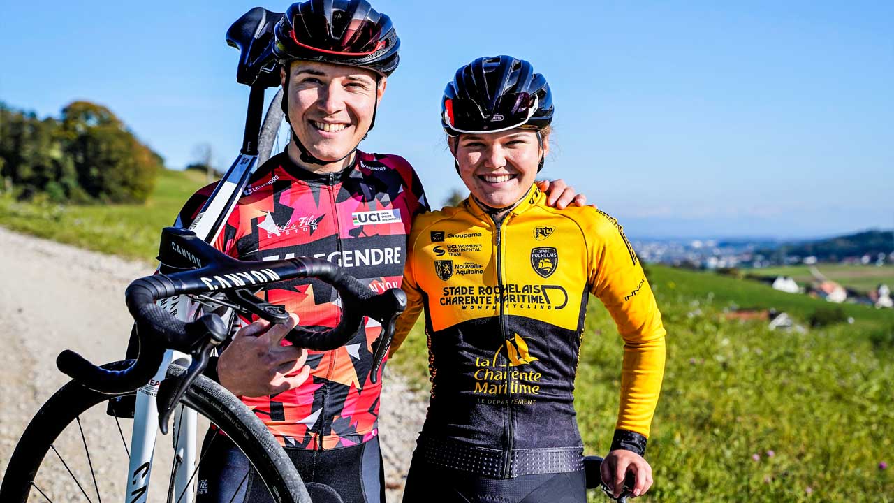 Radsportler Timon und Noemi Rüegg
