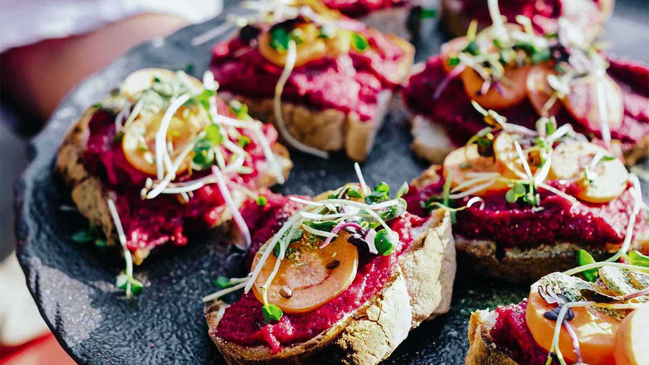 Brötchen mit Gemüseresten