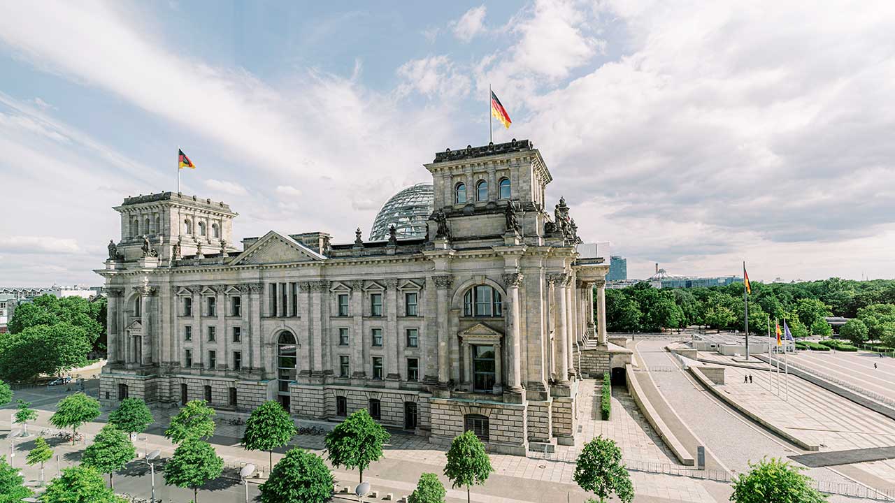 Gebäude des Reichstags in Berlin