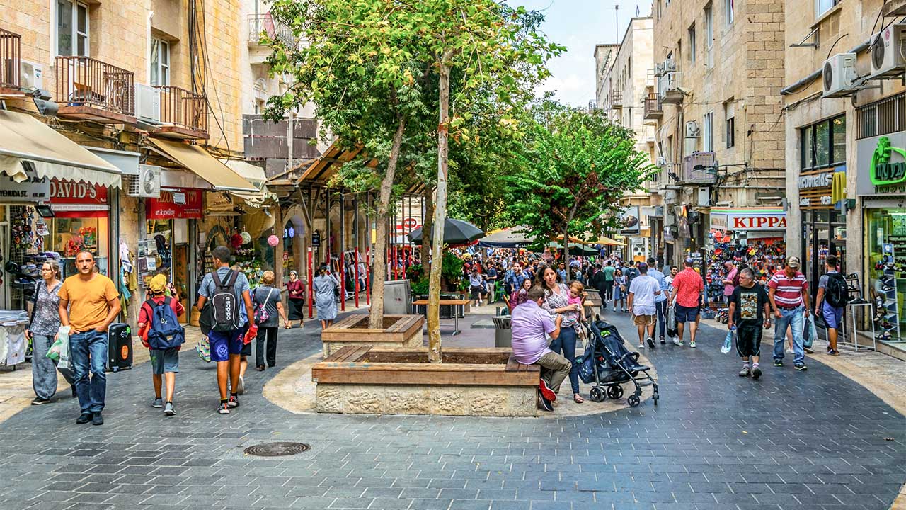 Jaffa-Strasse in Jerusalem