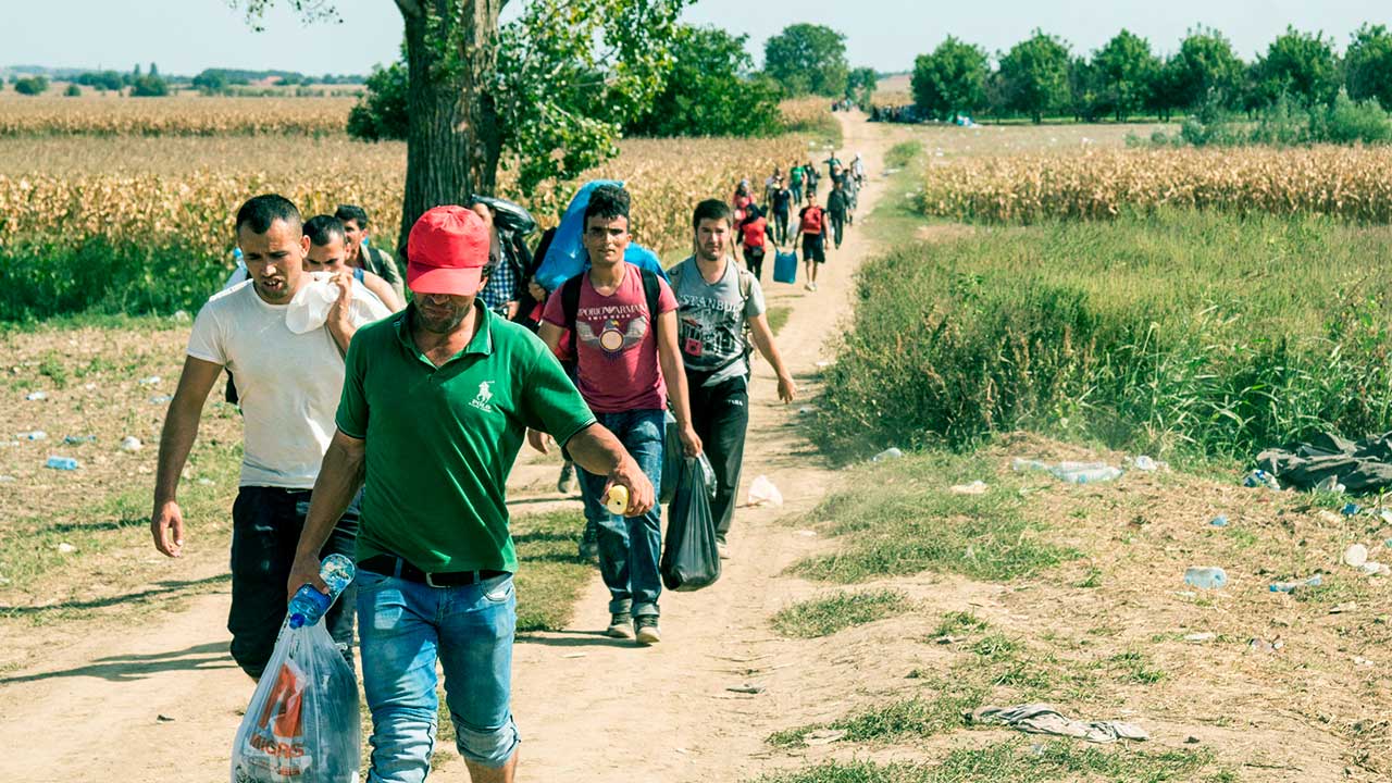 Flüchtlinge auf der Balkanroute in Kroatien