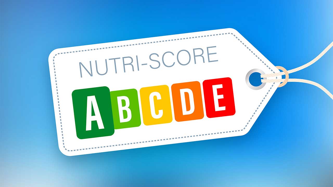 Etikett mit Nutri-Score