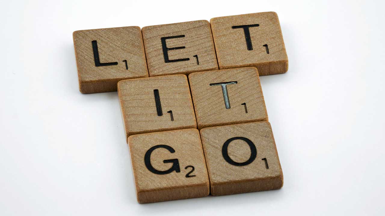 «Let It Go» mit Scrabble-Buchstaben geschrieben
