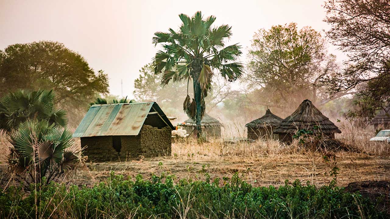 Dorf im Südsudan